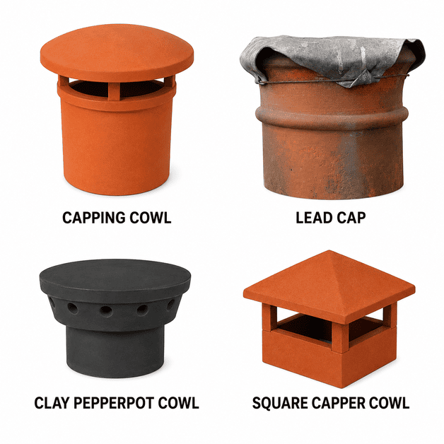 lead cap, capping cowl, pepperpot cowl