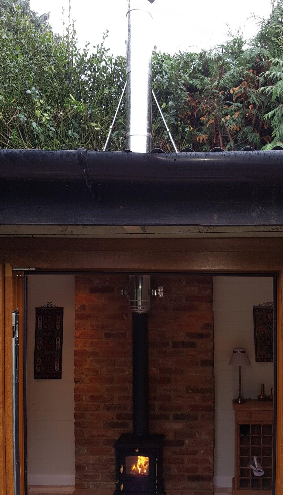 Rocky Stove in Summerhouse