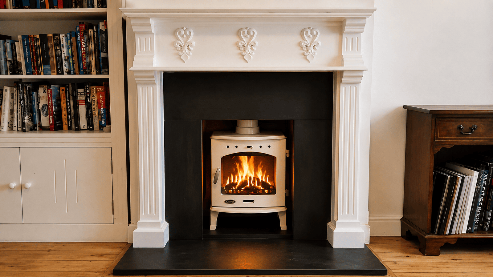 White surround and large granite slips